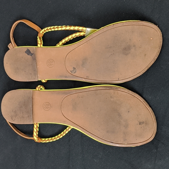 MOSSIMO SUPPY COMPANY LIME GREEN BRAIDED FLATS - Picture 6 of 6